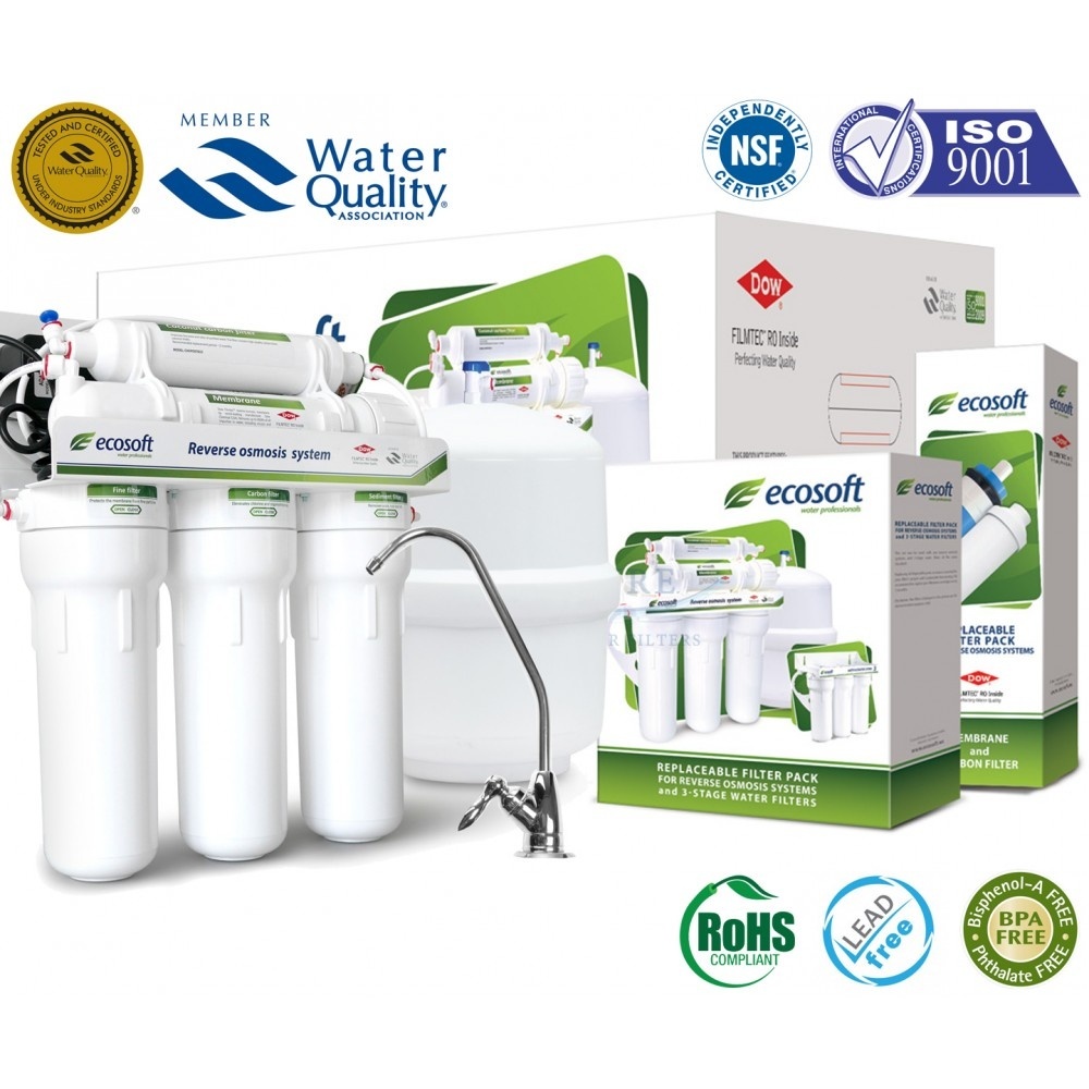 Máy lọc nước RO Ecosoft 15l/h Nhập khẩu CHLB Đức BẢO HÀNH 10 NĂM